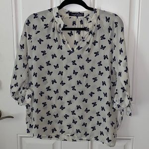 Butterfly chiffon blouse